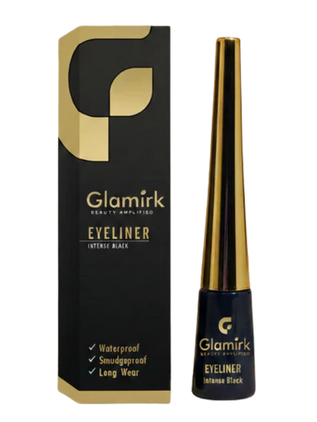Glamirk Intense Black Waterproof Eyeliner | Smudge-Proof & Long-Lasting