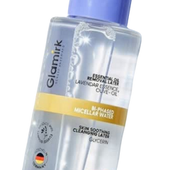 Glamirk Bi-Phased Micellar Water Makeup Remover – Lavender Essence & Olive Oil (60 ml)