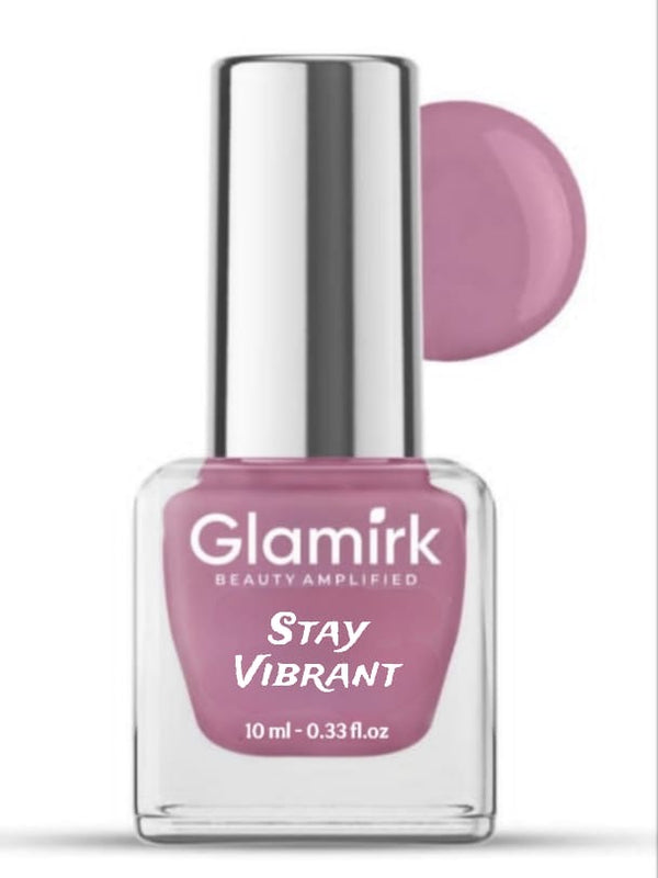 Glamirk Stay Vibrant Long-Lasting Nail Polish – Glossy Pink Shade