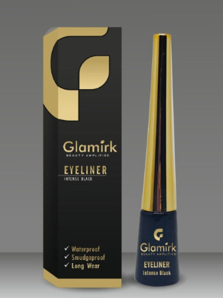 Glamirk Intense Black Waterproof Eyeliner | Smudge-Proof & Long-Lasting