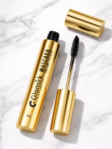 Glamirk Lengthening & Volumizing Mascara – Gold Edition (10 ml)