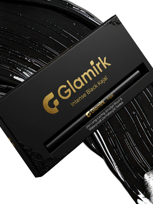 Glamirk Intense Black Kajal – 24H Long-Lasting, Smudge-Proof & Waterproof